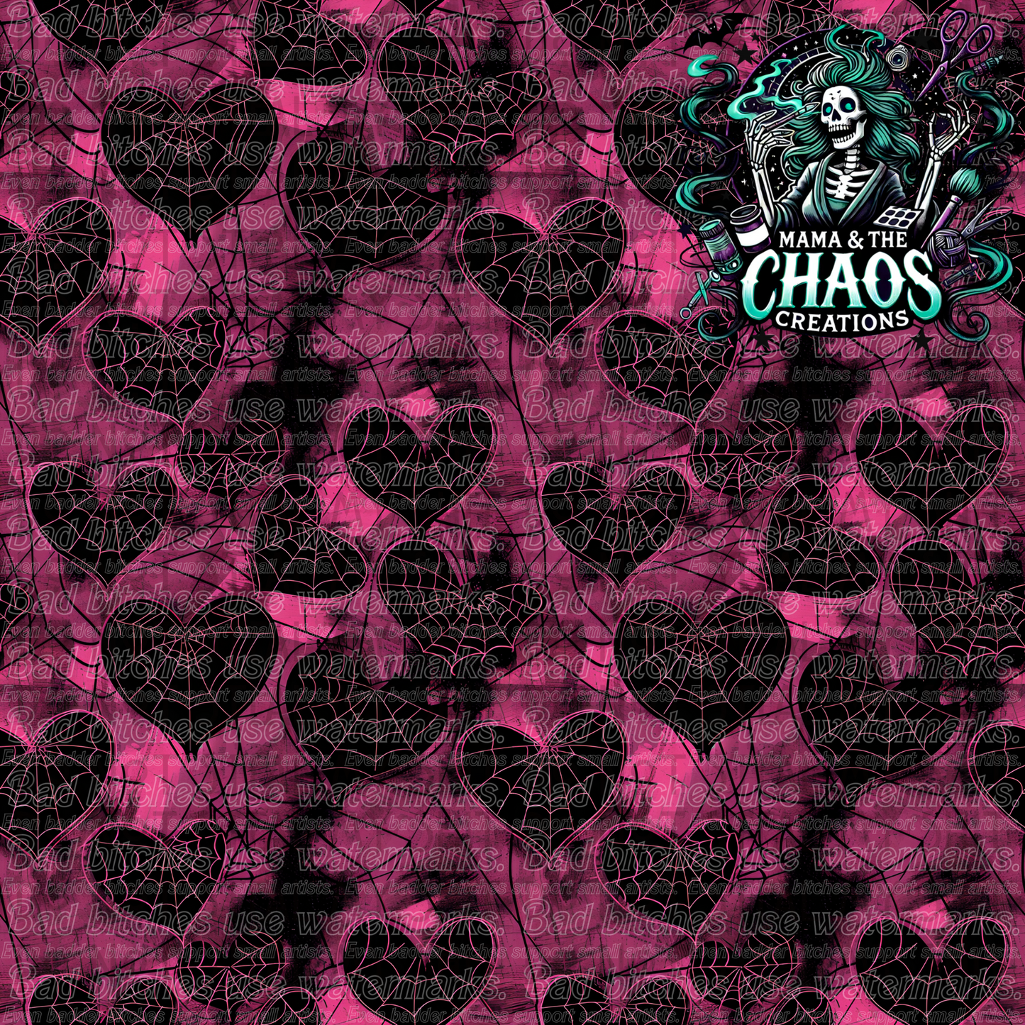 Webbed Hearts Pink Edition