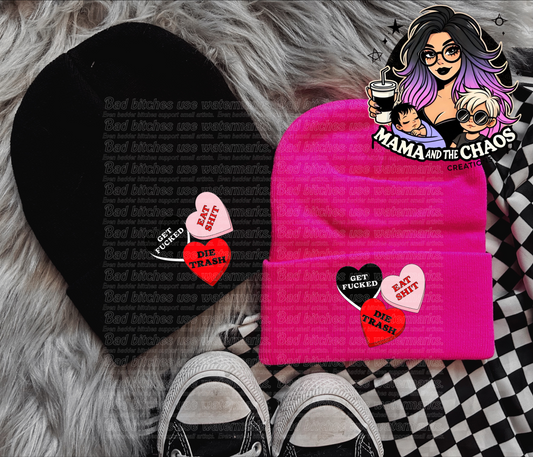 Candy Hearts Beanies