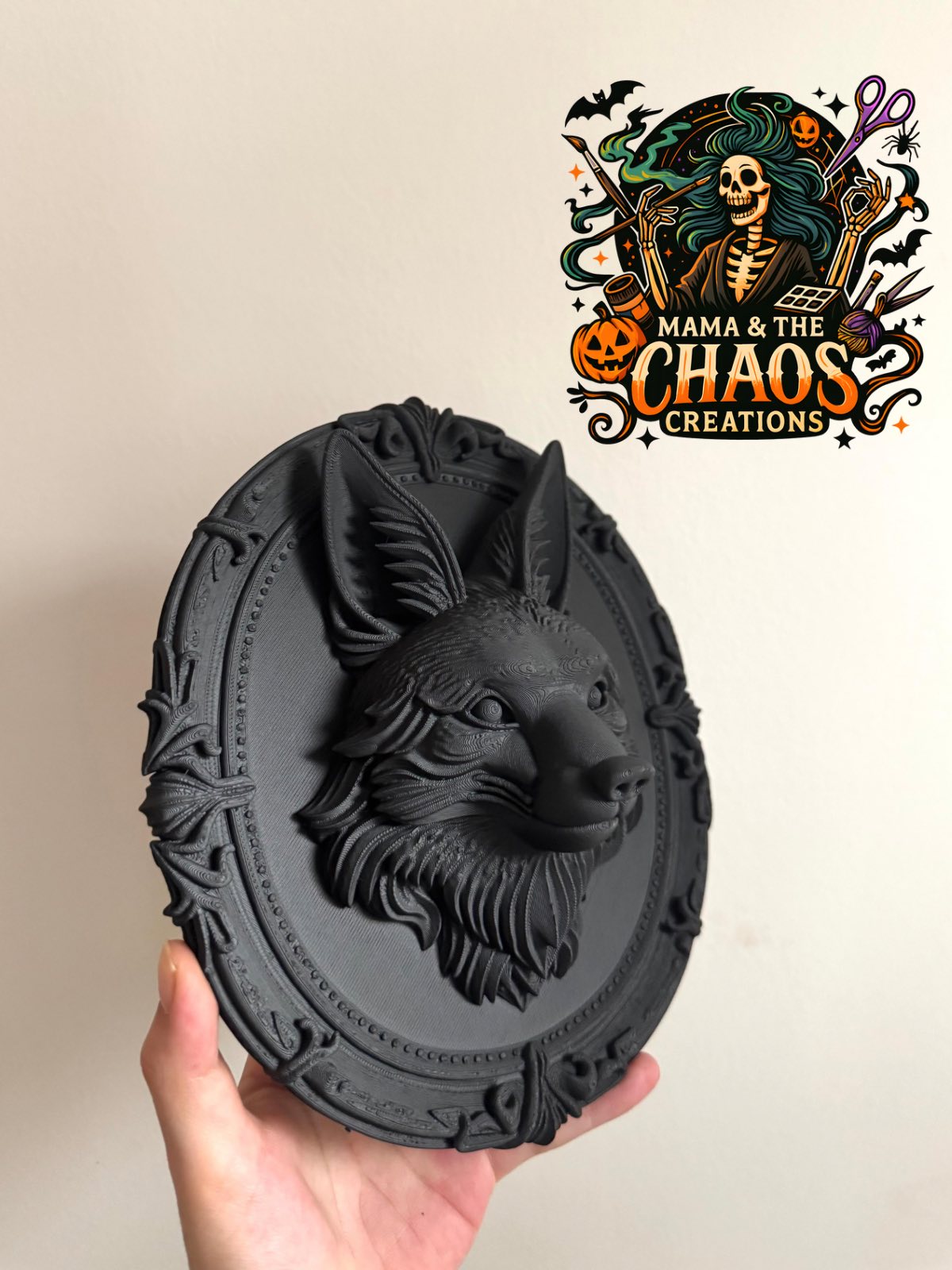 Fox Gothic Frame Wall Decor