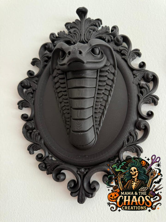 Gothic Snake Frame Wall Decor