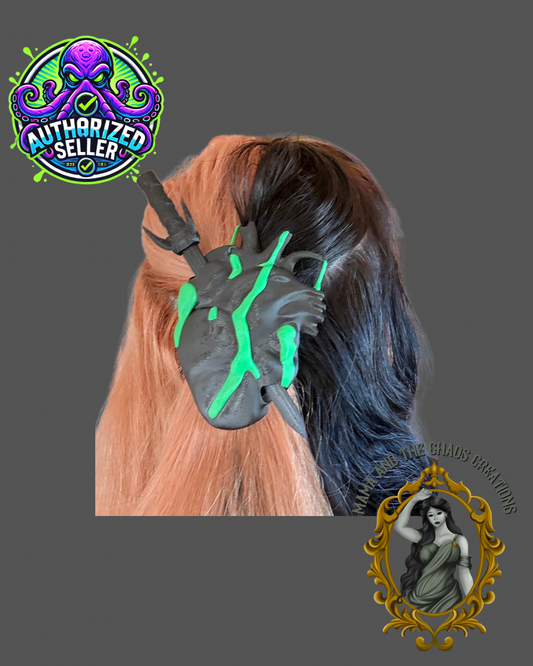 Bleeding Heart Hair Pin/Clip