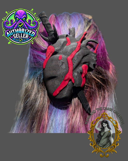 Bleeding Heart Hair Pin/Clip