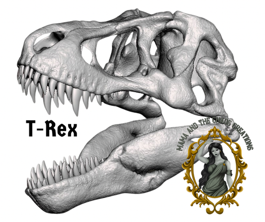 T-Rex 3-D Printed Skull Bone