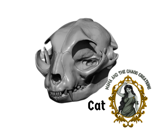 Cat 3D Printed Skull Bone