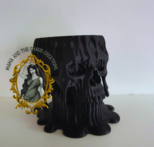 1 Year Chaos Exclusive Melting Skull Decor