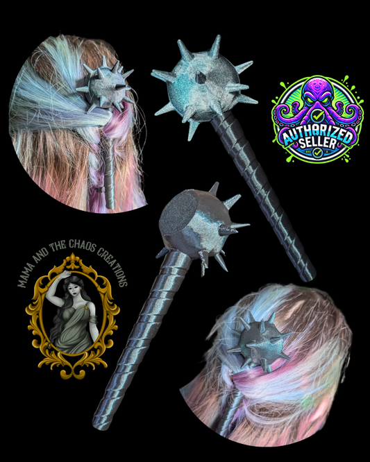 ⚔️ Spiked Mace Hair Stick