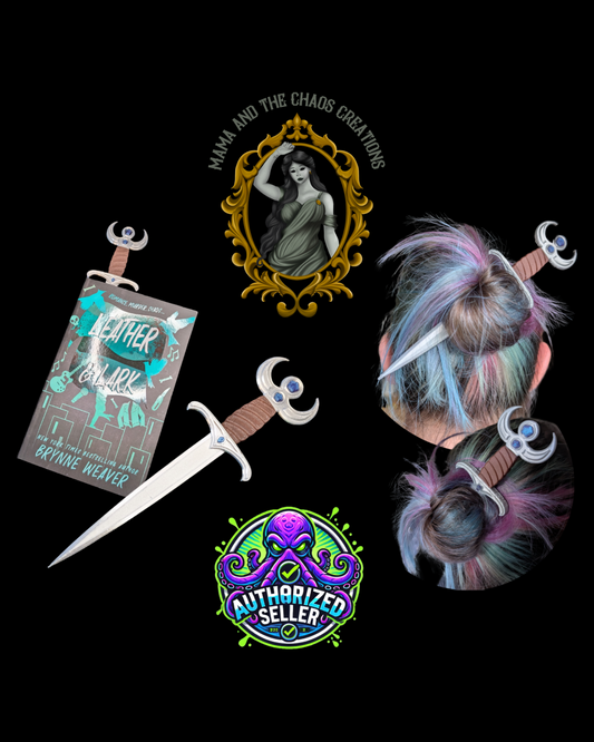 ⚔️ Crescent Dagger Hair Stick & Bookmark