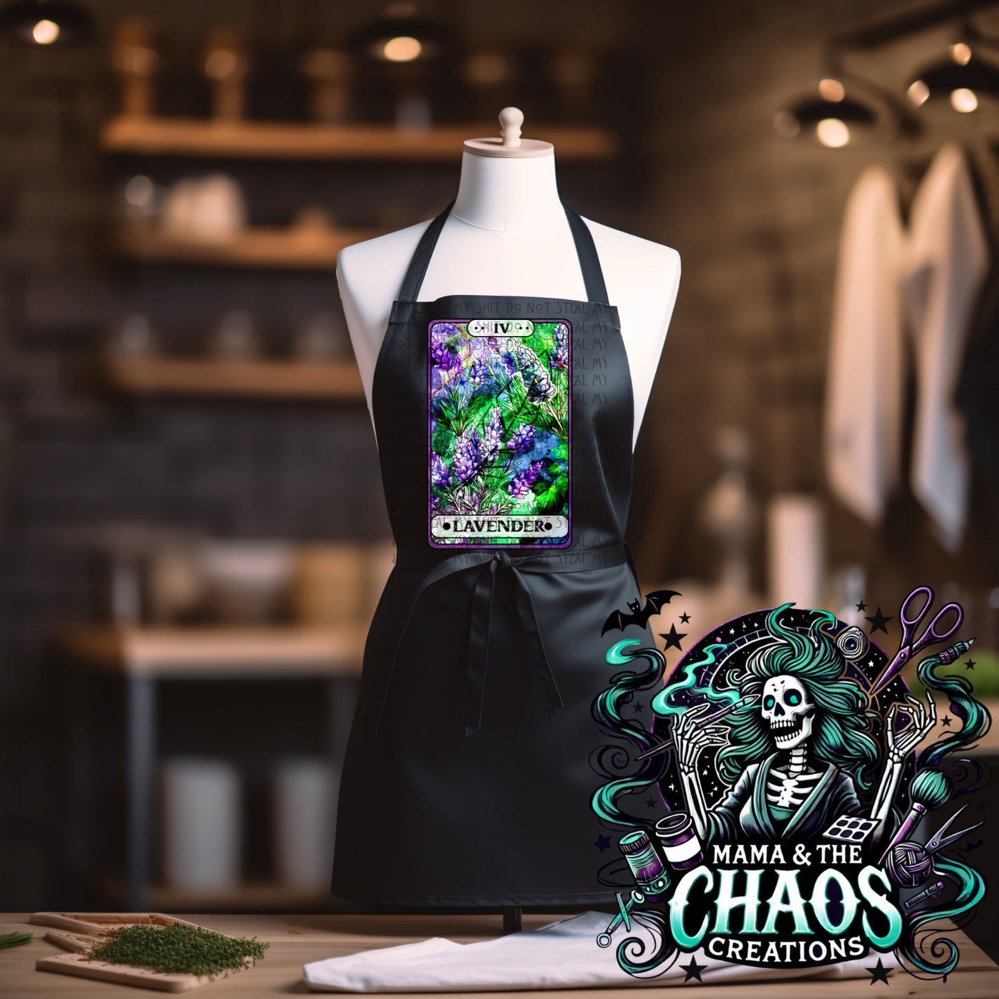 Herb Tarot Card Apron