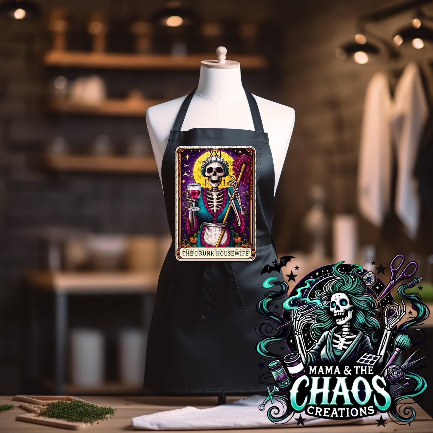 Snarky Tarot Card Aprons