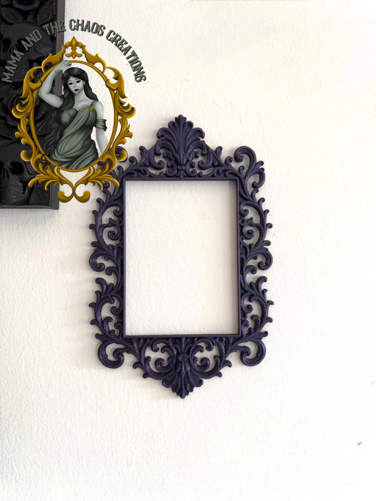 Long Square Gothic Frame Wall Decor