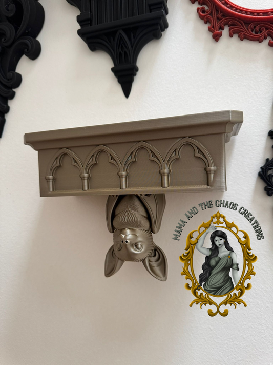Gothic Bat Cathedral Shelf Home Decor