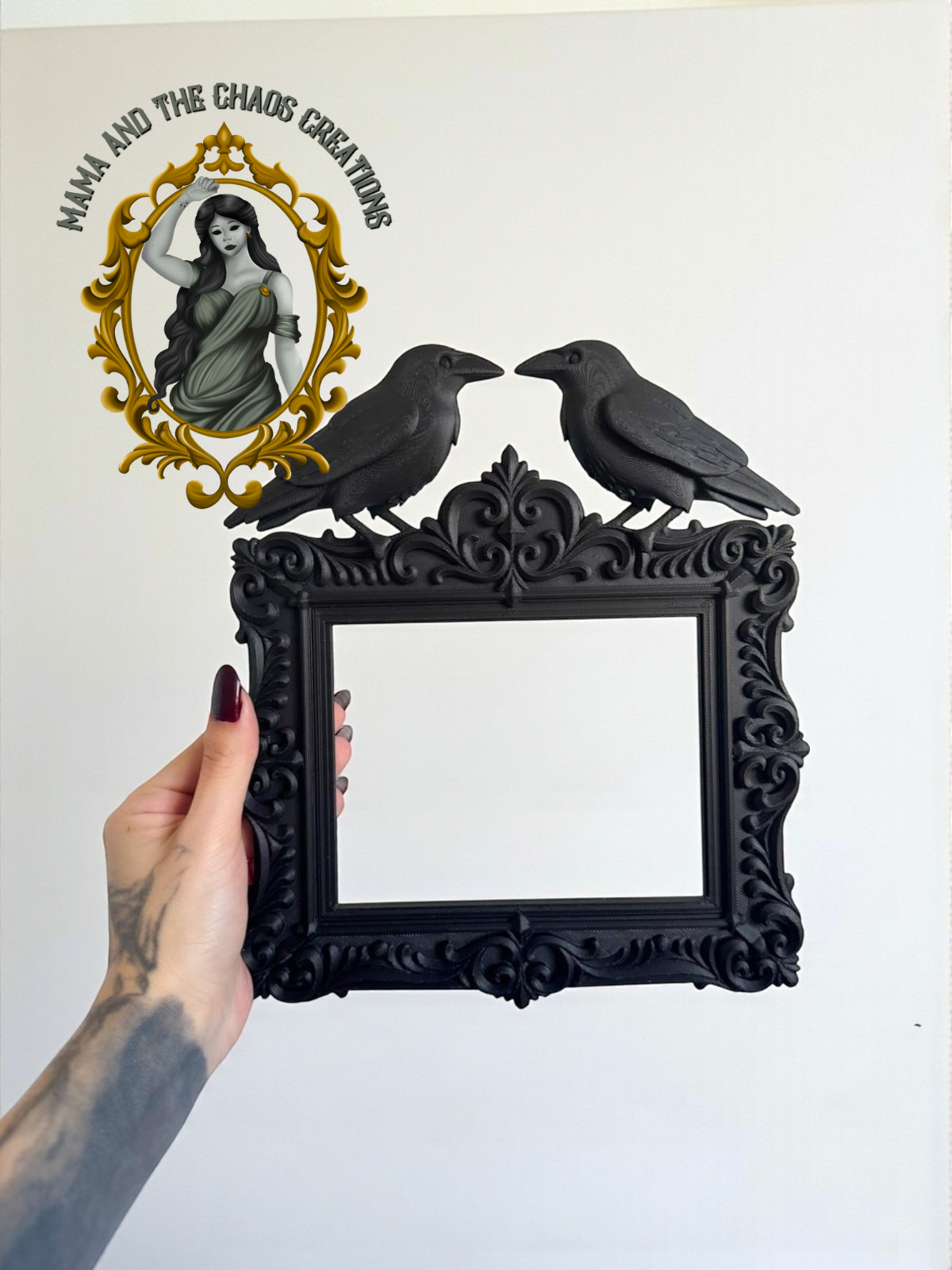 Twin Crow Frame Wall Decor