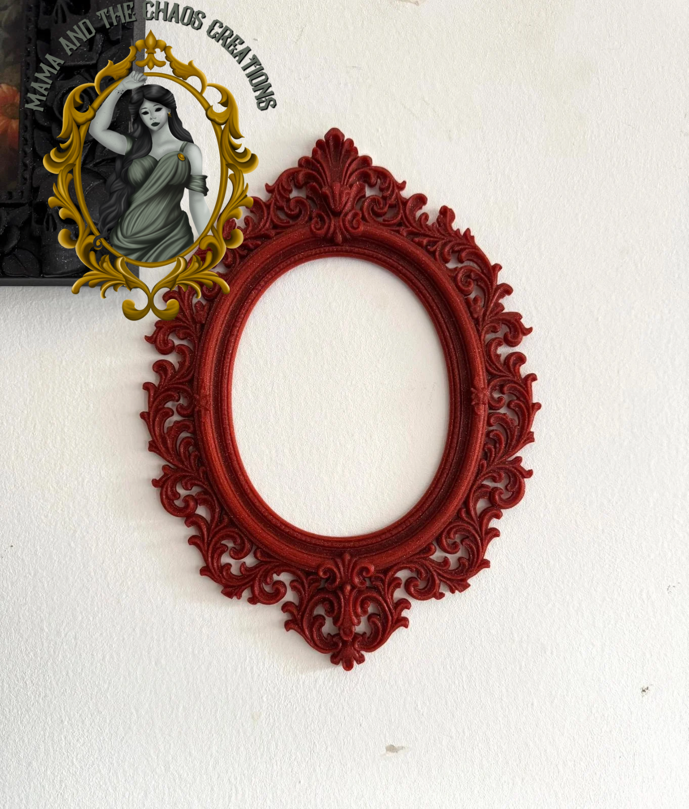 Gothic Oval Frame Wall Decor
