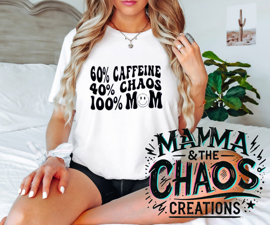 60% Caffeiene, 40% Chaos, 100% Mom